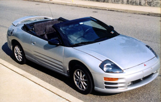 My 2001 Mitsubishi Eclipse Spyder Convertible.